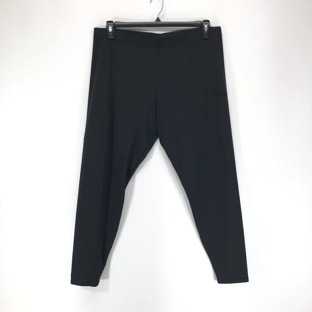 BlackMilk Pull-On Ankle Leggings Women's Plus XXL Black Skinny Stretch Active